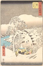 Fujikawa, a Village in the Mountains Formerly Called Miyajiyama, 1855., 1855. Creator: Ando Hiroshige.