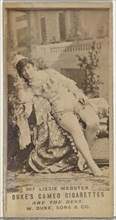 Card Number 367, Lizzie Webster, from the Actors and Actresses series (N145-5) issued by ..., 1880s. Creator: Unknown.