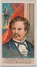 Edwin Forrest, from the series Great Americans (N76) for Duke brand cigarettes, 1888., 1888. Creator: Unknown.