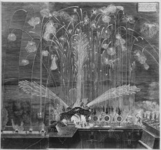 Festival for the Family of the Elector of Saxony, Dresden, February 28, 1678: Hercules Fireworks. Creator: Unknown.
