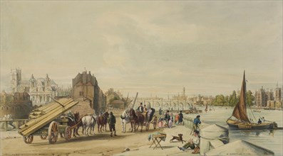 Millbank, Westminster, London, 1840. Creator: William Parrott.