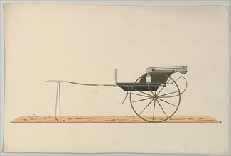 Design for C-Spring Chaise, 1850-74.