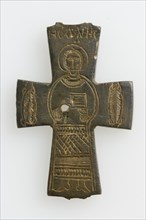 Half of a Reliquary Pendant Cross, Byzantine, 11th century.