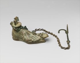 Hanging Lamp in the Form of a Sandaled Right Foot, Byzantine, 5th century.