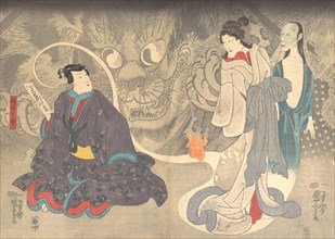 Scene from a Ghost Story: The Okazaki Cat Demon, ca. 1850.