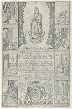 Indulgence for donation of alms towards the building of a Church to the Virgin of Guadalupe (modern facsimile impression), 1608 (facsimile 1930-40).