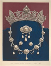 A Memorial of the Marriage of H.R.H. Albert Edward Prince of Wales and H.R.H. Alexandra, Princess of Denmark, 1863. [Parure of Diamonds and Pearls...The Gift of H.R.H. The Prince of Wales].
