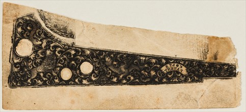 Ink Impression ("Pull") from a Colt Revolver, ca. 1854.