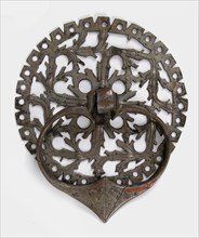 Door handle and plate, German, 15th century.