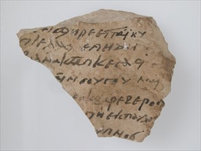 Ostrakon, Coptic, 7th century.