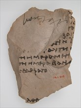 Ostrakon with Troparion, Coptic, 580-640.