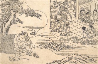 Parody of the Tale of Young Man Lu: A Fisherman Dreaming, ca. 1700.