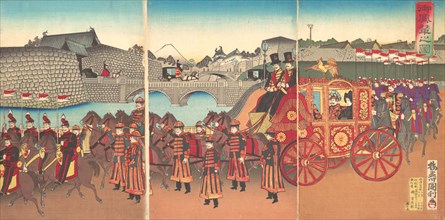View of the Imperial Carriage, 1889 (Meiji 22).