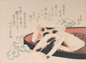 Toasted Mochi (a kind of rice food used during the New Year season), 19th century.