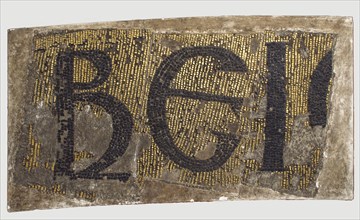 Letters from an Inscription, Byzantine, early 20th century (original dated 9th century).
