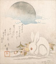 Moon; White Hare in Snow, probably 1819.