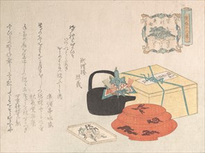 Still Life; Design of Yogoyomi; Pictorial Calendar, 1816.