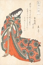 Sotoori-hime (early 5th century), One of the Three Gods of Poetry From the Spring Rain Collection (Harusame shu), vol. 1, ca. 1820s.