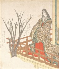 Court Lady Looking at a Blooming Cherry-Tree, 19th century.