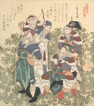 Five Great Soldiers of Shoku, 19th century.