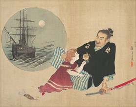 Black Ship, (Kurofune), illustration from Bugei Kurabu (Literary Club).