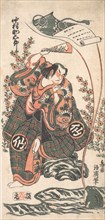 The First Nakamura Sukegoro in the Role of Omi Kotoda in "Kiku wa Mukashi Soga-monogatari", 2nd month, 1746.