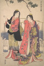 The Salt Maidens Murusame and Matsukaze, ca. 1786.