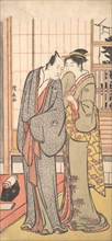 Ichikawa Yaozo III with a Lady, ca. 1785.