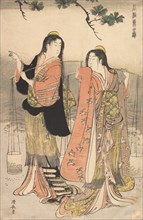 The Brine Maidens of Suma (Shiokumi, Suma), 1783.