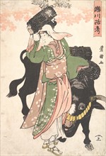 The Actor Segawa Roko as the Woodseller Ohara Leading an Ox, ca. 1810.