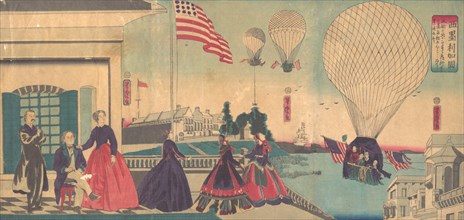 American Balloon Ascension (Amerikakoku), 6th month, 1867.