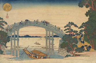 Stone Bridge over the Aji River, Osaka, 1838.
