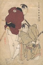 Ichikawa Omezo as Tomita Hyotaro and Otani Oniji III as Ukiyo Tohei, 1794-95.