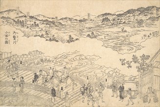River of Omue and Bridge of Oda, 1700.