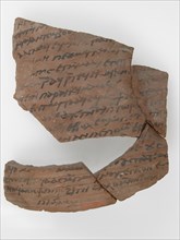 Ostrakon with a Letter from Hello to Joseph, Coptic, 580-640.