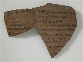 Ostrakon with Biblical Text, Coptic, 580-640.