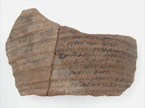 Ostrakon with a Letter from Thello, Coptic, 580-640.