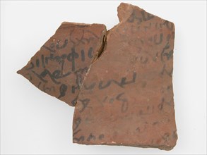 Ostrakon with a Letter from Patermoute to Epiphanius, Coptic, 600.