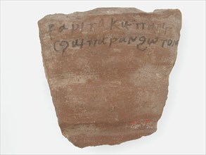 Ostrakon with a Letter, Coptic, 600.