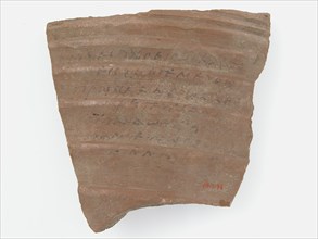Ostrakon with a Biblical Text, Coptic, 600.