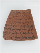 Ostrakon with a Letter to Cyriacus, Coptic, 600.