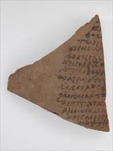 Ostrakon with Fragmentary Prayer, Coptic, 600.