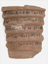 Ostrakon with Biblical Text, Coptic, 600.