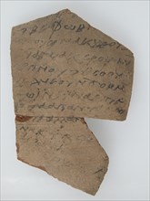 Ostrakon with a Letter, Coptic, 600.