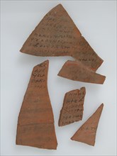 Ostrakon with Biblical Text Concordance, Coptic, 600.
