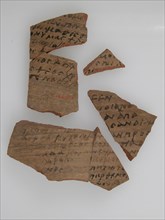 Ostrakon with Biblical Text, Coptic, 580-640.