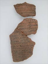 Ostrakon with a Legal Letter, Coptic, 580-640.