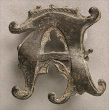 Badge with Crowned Letter A, British, 14th-15th century.