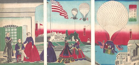 American Balloon Ascension (Amerikakoku), 1867.