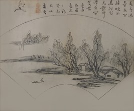 Landscape after Wen Tong (1018-1079), from the Mustard Seed Garden Manual of Painting, First edition, 1679.